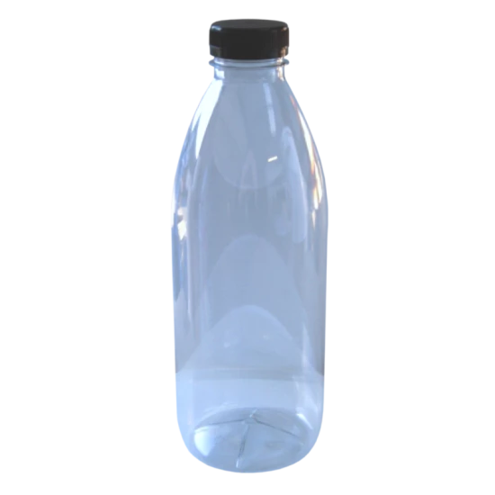 Clear Plastic PET Juice Bottle With Tamper Proof Cap - 500ml - Box Of 90
