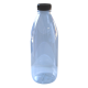 Clear Plastic PET Juice Bottle With Tamper Proof Cap - 500ml - Box Of 90