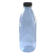 Clear Plastic PET Juice Bottle With Tamper Proof Cap - 500ml - Box Of 90