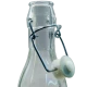 250ml Decagon (10 Sided) Clear Glass Swing Top Bottle