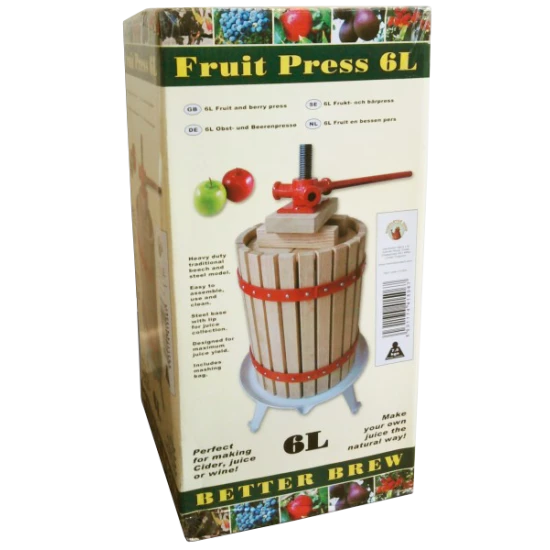 6 Litre Traditional Fruit / Cider Spindle Press