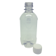 330ml Clear PET Plastic Bottles With White Caps - Pack of 70