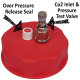 Balliihoo 2 Inch Co2 Control Cap - Barrel Cap With Vent, Pressure Top Up and Test Valve