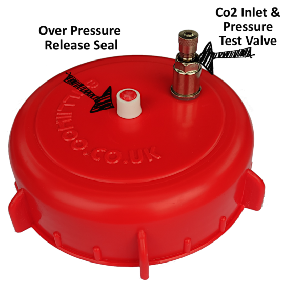 Balliihoo Top Tap King Keg Premium Barrel With Co2 Control Cap