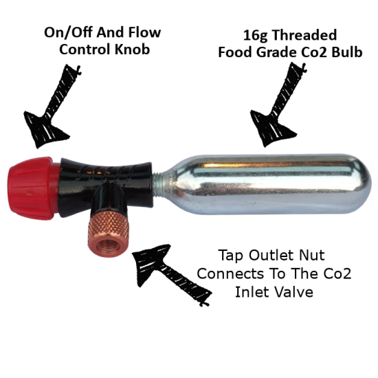 Balliihoo 4 Inch Pressure Barrel Co2 Control Cap - Full System