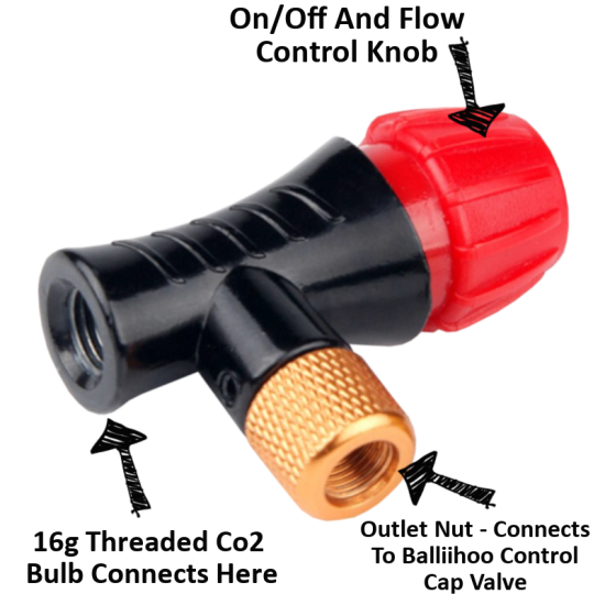 Balliihoo 2 Inch Pressure Barrel Co2 Control Cap - Full System