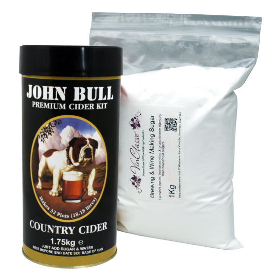 Balliihoo Basic Starter Equipment Kit - With 40 Pint Cider Ingredients & 1Kg Brewing Sugar