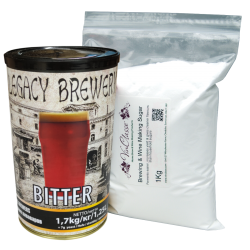 Balliihoo Basic Starter Equipment Kit - With 40 Pint Bitter & 1Kg Brewing Sugar