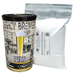 Balliihoo Basic Starter Equipment Kit - With 40 Pint Pilsner Lager & 1Kg Brewing Sugar