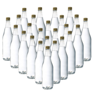 1 Litre Clear PET Bottles - Box of 24 Ideal For Elderflower Champagne