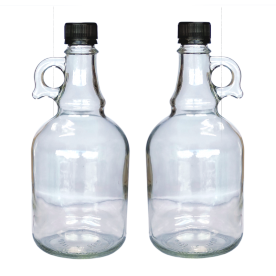 1 Litre Glass Gallone Bottle - Pack of 2 