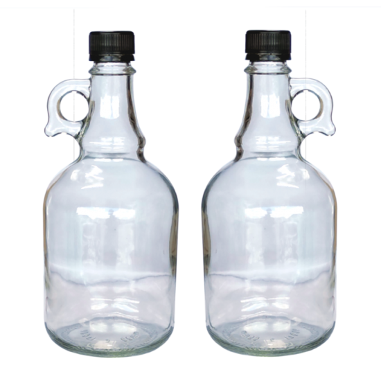 1 Litre Glass Gallone Bottle - Pack of 2