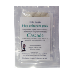 Hop Enhancer Tea Bag Pack - 20g Cascade Hop Pellets