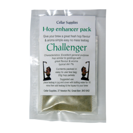 Hop Enhancer Tea Bag Pack - 20g Challenger Hop Pellets