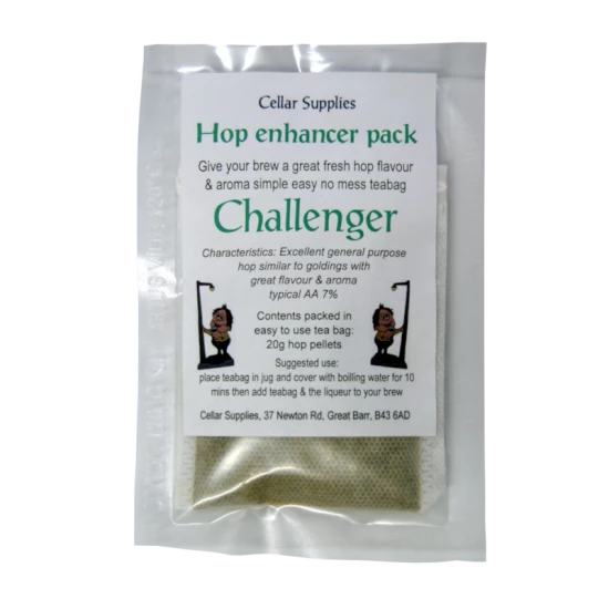 Hop Enhancer Tea Bag Pack - 20g Challenger Hop Pellets