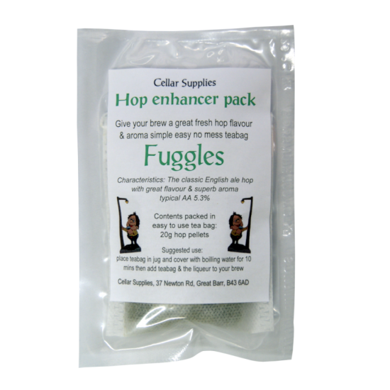 Hop Enhancer Tea Bag Pack - 20g Fuggles Hop Pellets