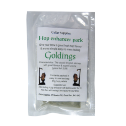 Hop Enhancer Tea Bag Pack - 20g Goldings Hop Pellets