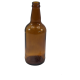 500ml Brown Glass Beer Bottles With Crown Caps - Pack of 24