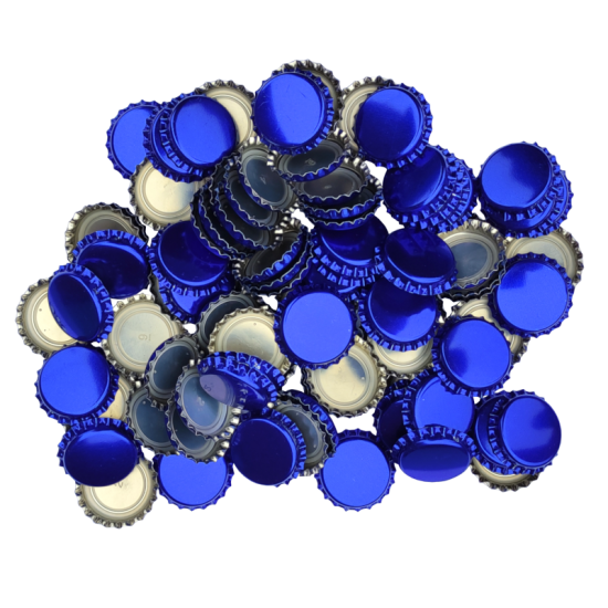 1000 Blue Crown Caps - 26mm - For Standard Beer Bottles