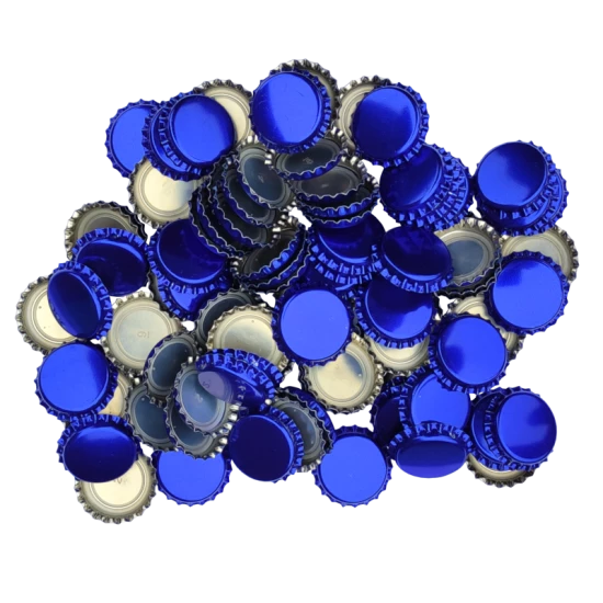 1000 Blue Crown Caps - 26mm - For Standard Beer Bottles
