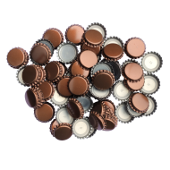 250 Brown Crown Caps - 26mm - For Beer Bottles