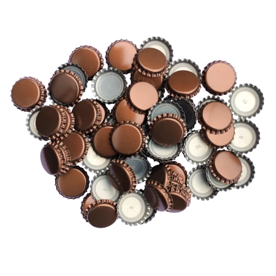 100 Brown Crown Caps - 26mm - For Beer Bottles