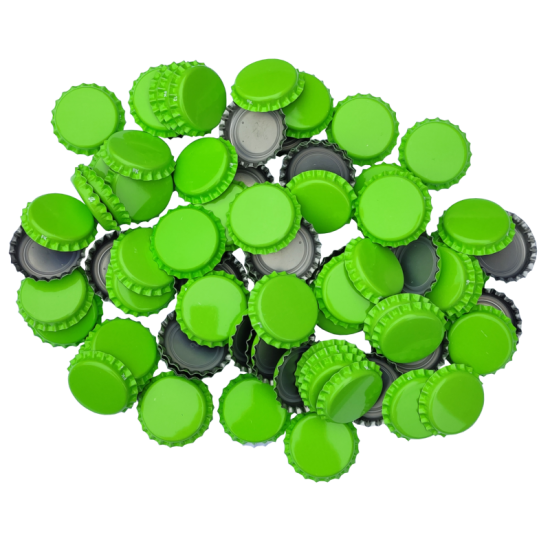 1000 Light Green Crown Caps - 26mm - For Standard Beer Bottles