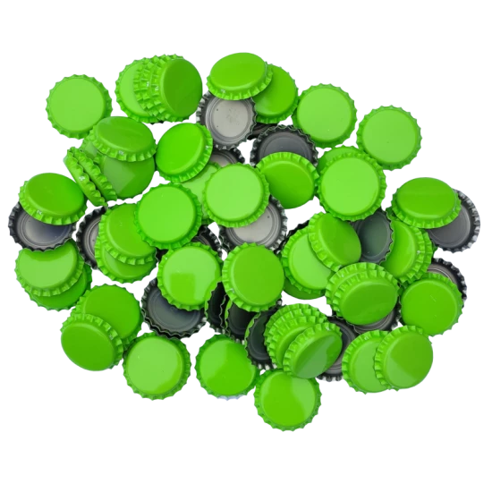 1000 Light Green Crown Caps - 26mm - For Standard Beer Bottles