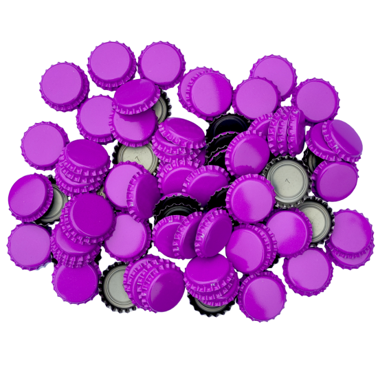 250 Purple Crown Caps - 26mm - For Beer Bottles