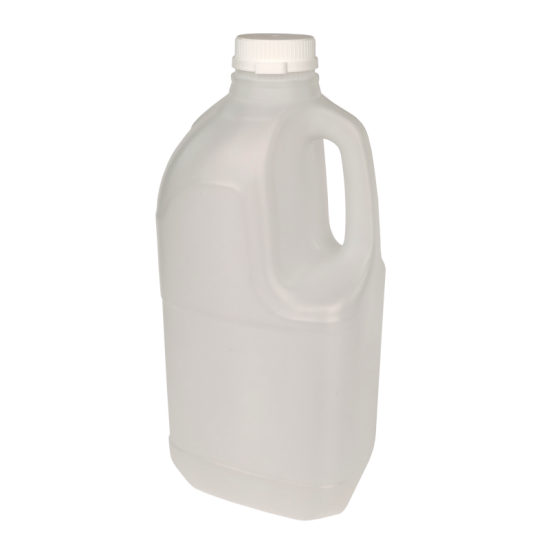 2 Litre Milk /Dairy Plastic Bottles - Natural - Box of 15