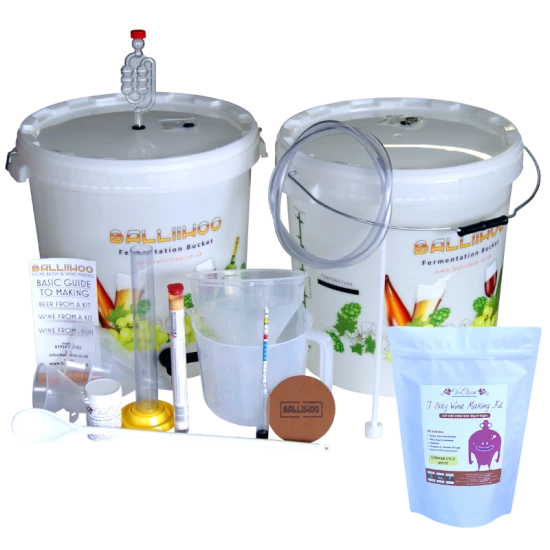 30 Bottle Starter Set & German Style White Wine (Sugar Required) Ingredient Kit