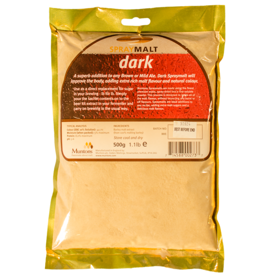 Muntons Spraymalt - Dark - 500g Muntons Spraymalt - Dark - 500g