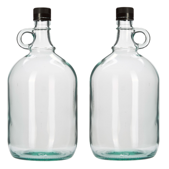 2 Litre Glass Gallone Bottle - Pack of 2 