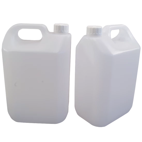 Jerrycan Style Plastic Bottle With Handle - 2.5 Litre / 1/2 Gallon - Pack Of 2
