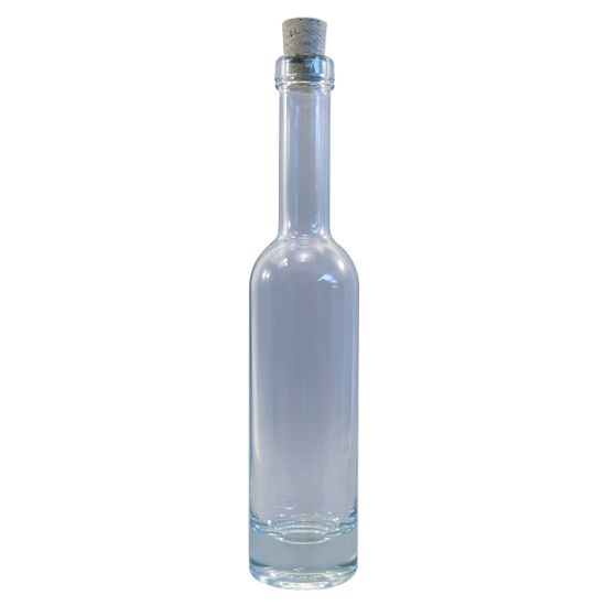 200ml Tall Glass Oil / Liqueur Bottle With Tapered Cork