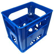 Plastic Bottle Crate - Holds 12 Wine Bottles 