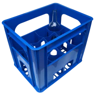 Plastic Bottle Crate - Holds 12 Wine Bottles 