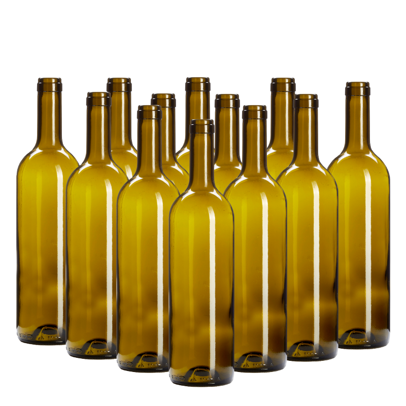 12 Green Wine Bottles