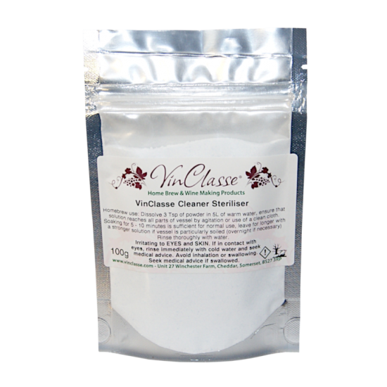 VinClasse Cleaner Steriliser - 100g VinClasse Cleaner Steriliser - 100g