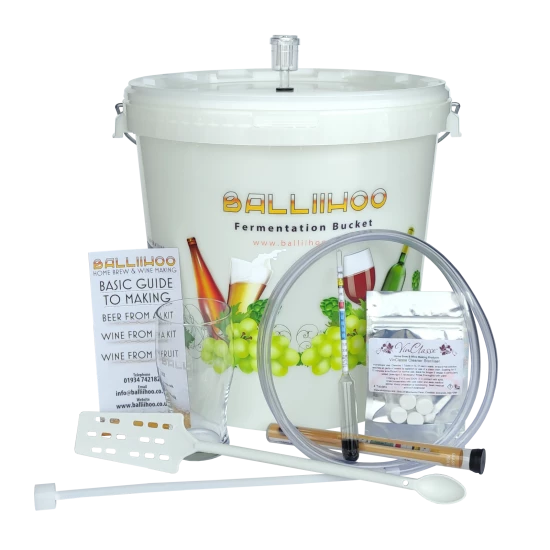 Balliihoo Basic Homebrew Starter Equipment Kit - For 40 Pints of Beer Or Cider