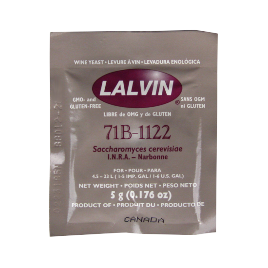 Lalvin - Nouveau Wine And Cider Yeast - 71B-1122 - 5g Sachet