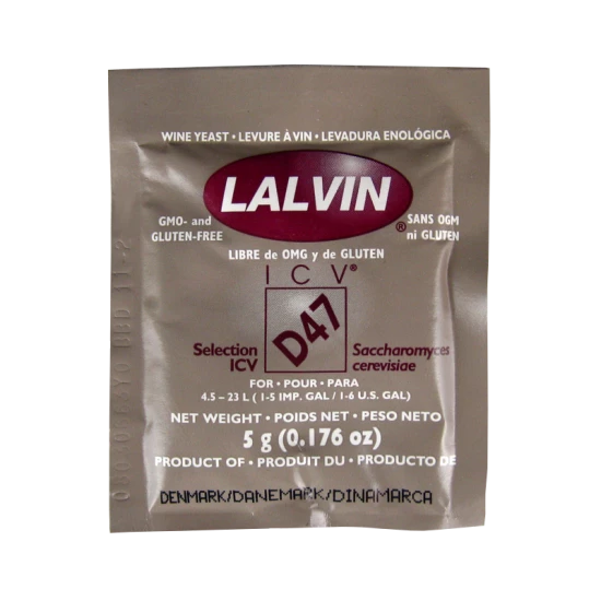 Lalvin - White Wine Yeast - ICV D-47 - 5g Sachet