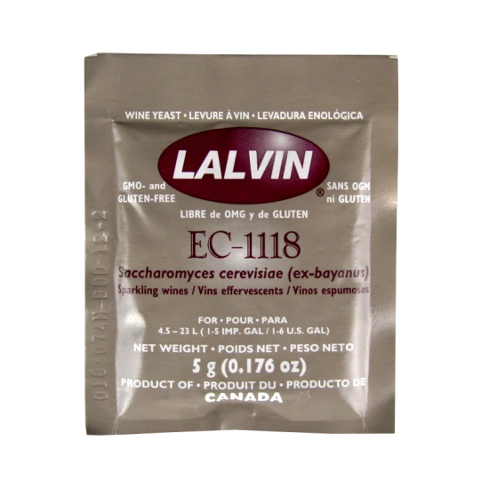 Lalvin - Champagne Yeast - EC-1118  - 5g - Ideal for Elderflower Champagne