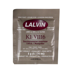 Lalvin - All Purpose White Wine Yeast - K1-V1116 - 5g Sachet