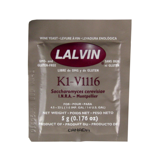 Lalvin - All Purpose White Wine Yeast - K1-V1116 - 5g Sachet