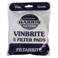 Harris Filtabrite Fine Grade Pads To Fit Mk 3 Vinbrite Filter - Pack of 5
