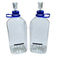 5 Litre PET Plastic Demijohns, LCD Temp Strips & Airlocks-Pack of 2