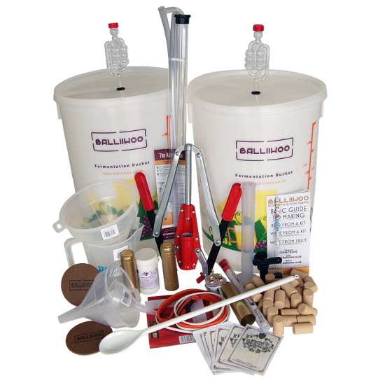 Premium Wine Making Starter Equipment Kit for 30 Bottles / 23 Litres