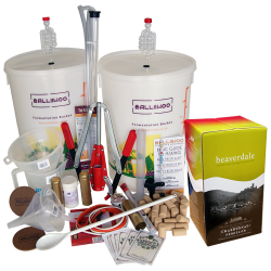 Premium Wine Making Starter Equipment Kit for 30 Bottles / 23 Litres - With Chardonnay Semillon Ingredient Kit