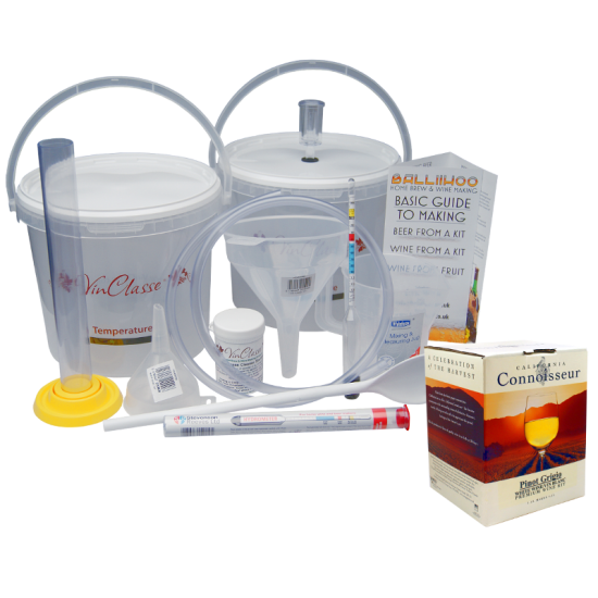 6 Bottle Wine Making Equipment Kit & Pinot Grigio Ingredient Kit 6 Bottle Wine Making Equipment Kit & Pinot Grigio Ingredient Kit
